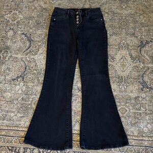 Elegant Black Flare Jeans